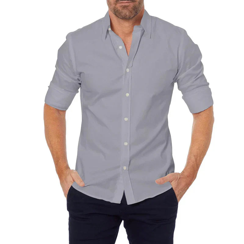 Slim Fit Hemd mit Speziellem Reißverschluss